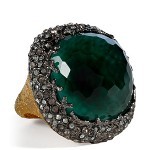Alexis Bittar emerald ring