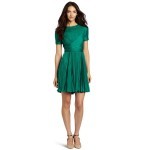 emerald dress Halston Heritage