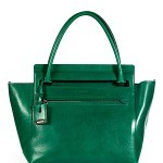 Jil Sander emerald leather bag