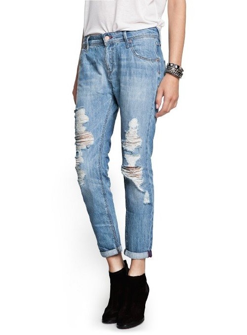 Mango ripped jeans