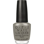 OPI dark gray nail polish