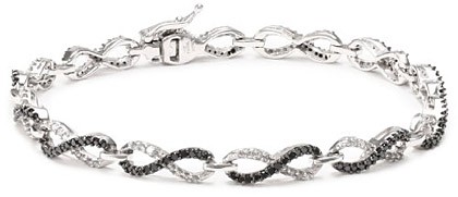 black diamond infinity bracelet
