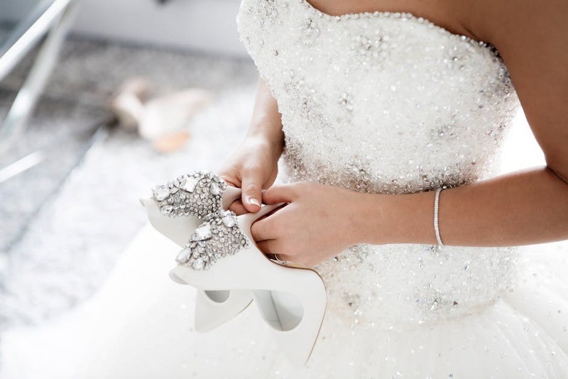 bride in a wedding gown