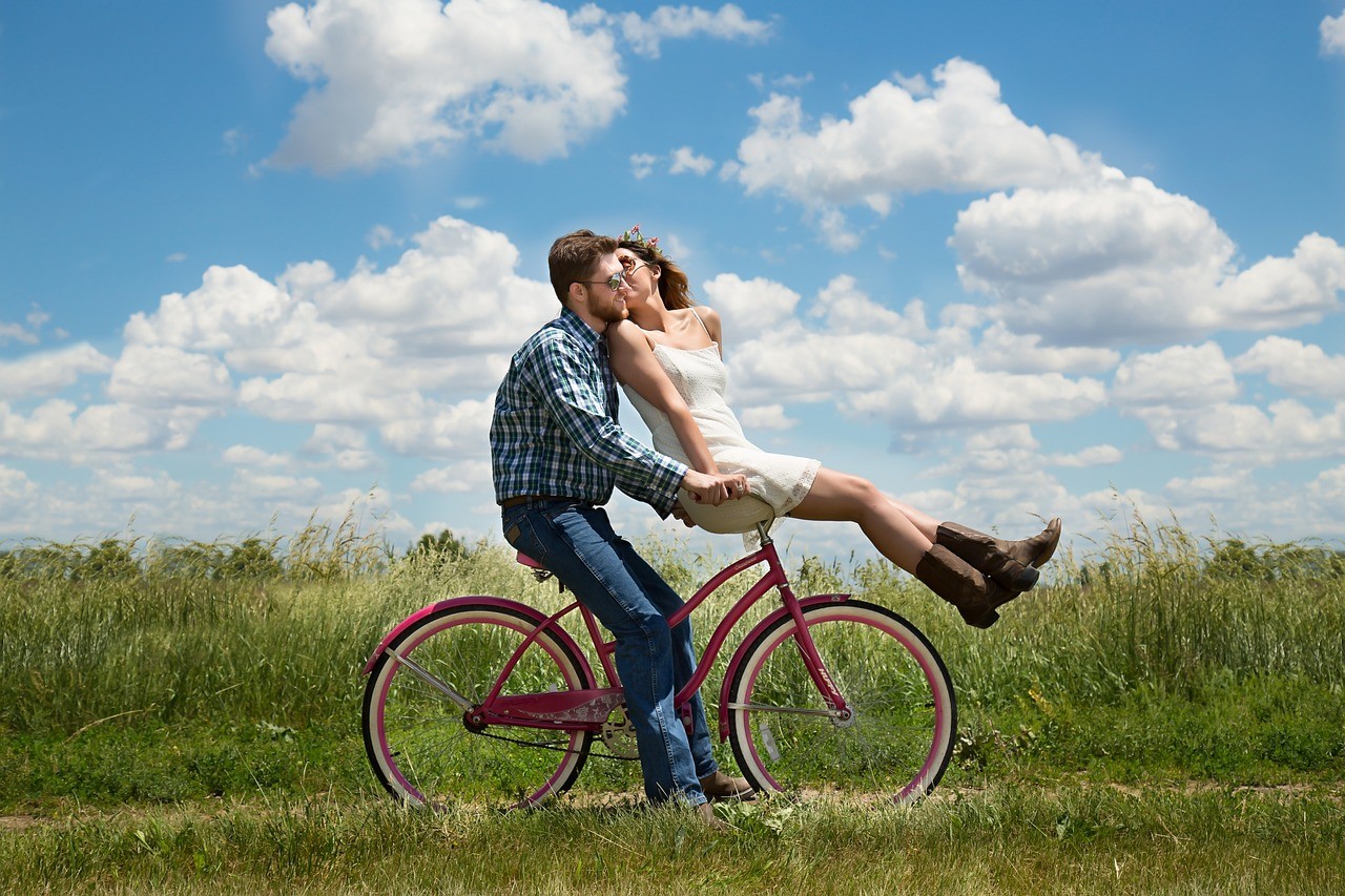 couple on a bike