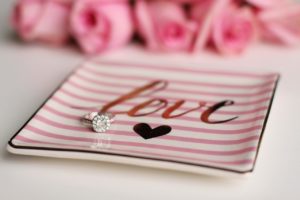 love plate engagement ring