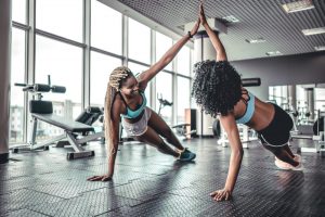 friends working out