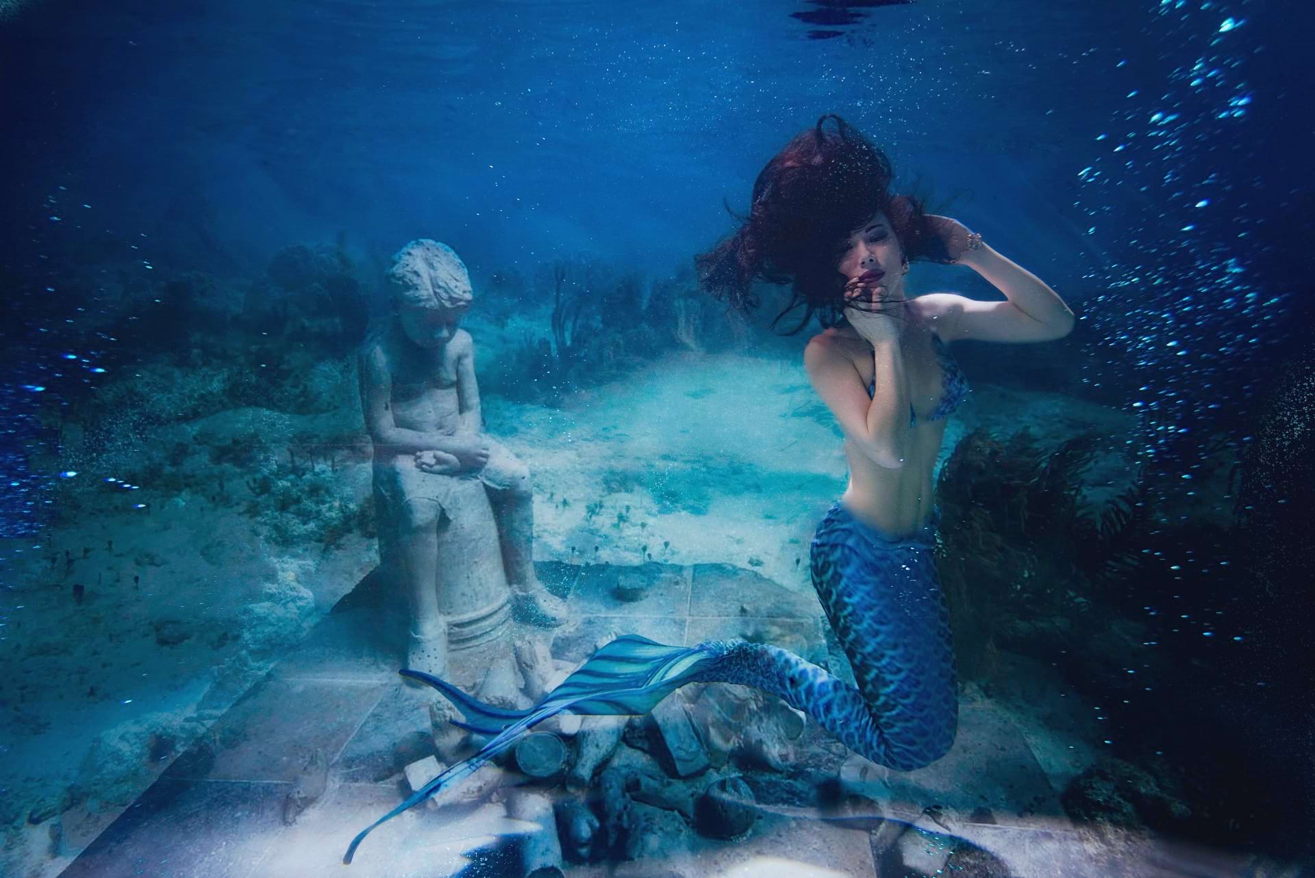 mermaid under water