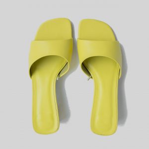 feminine yellow sandals