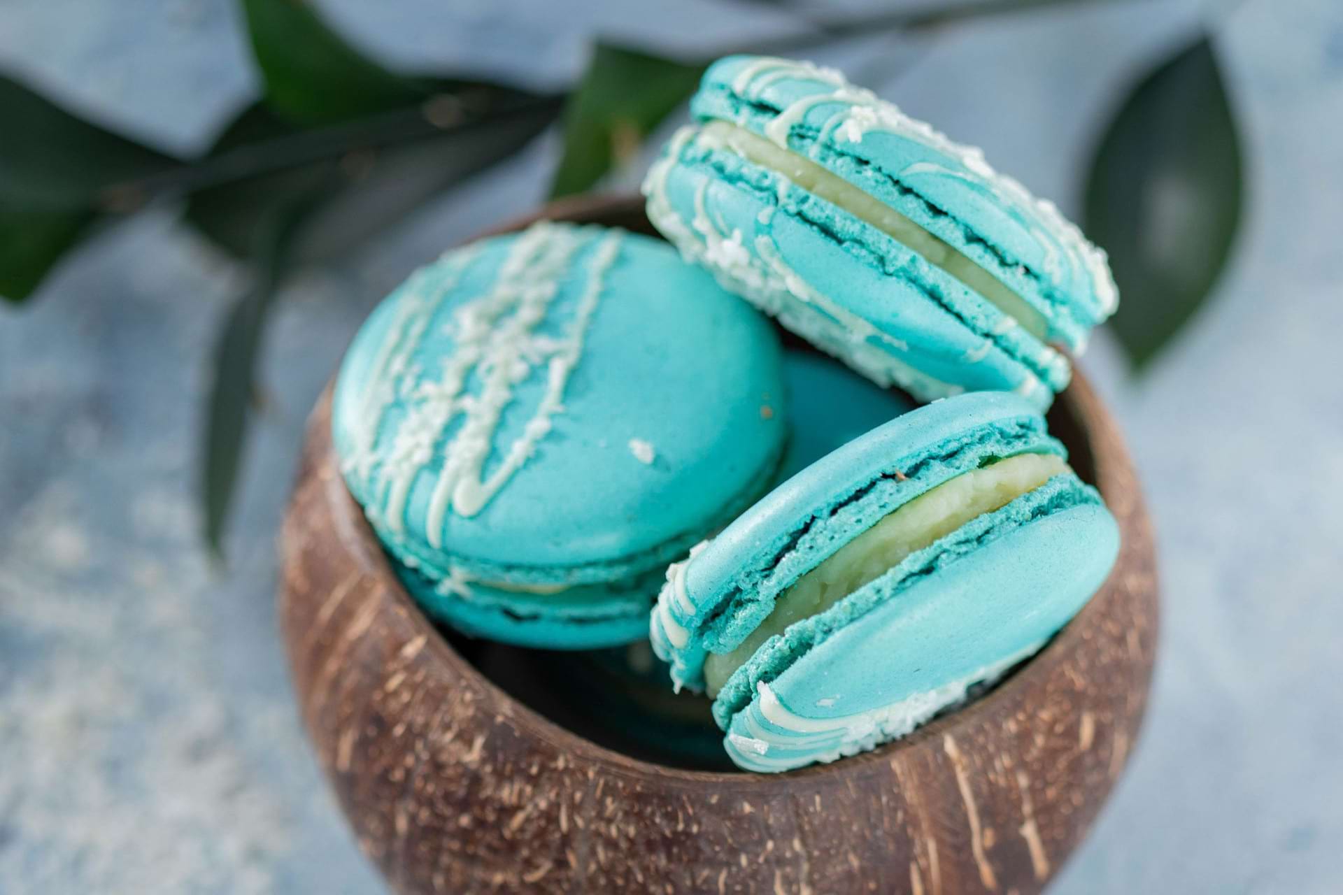 Tiffany blue macarons