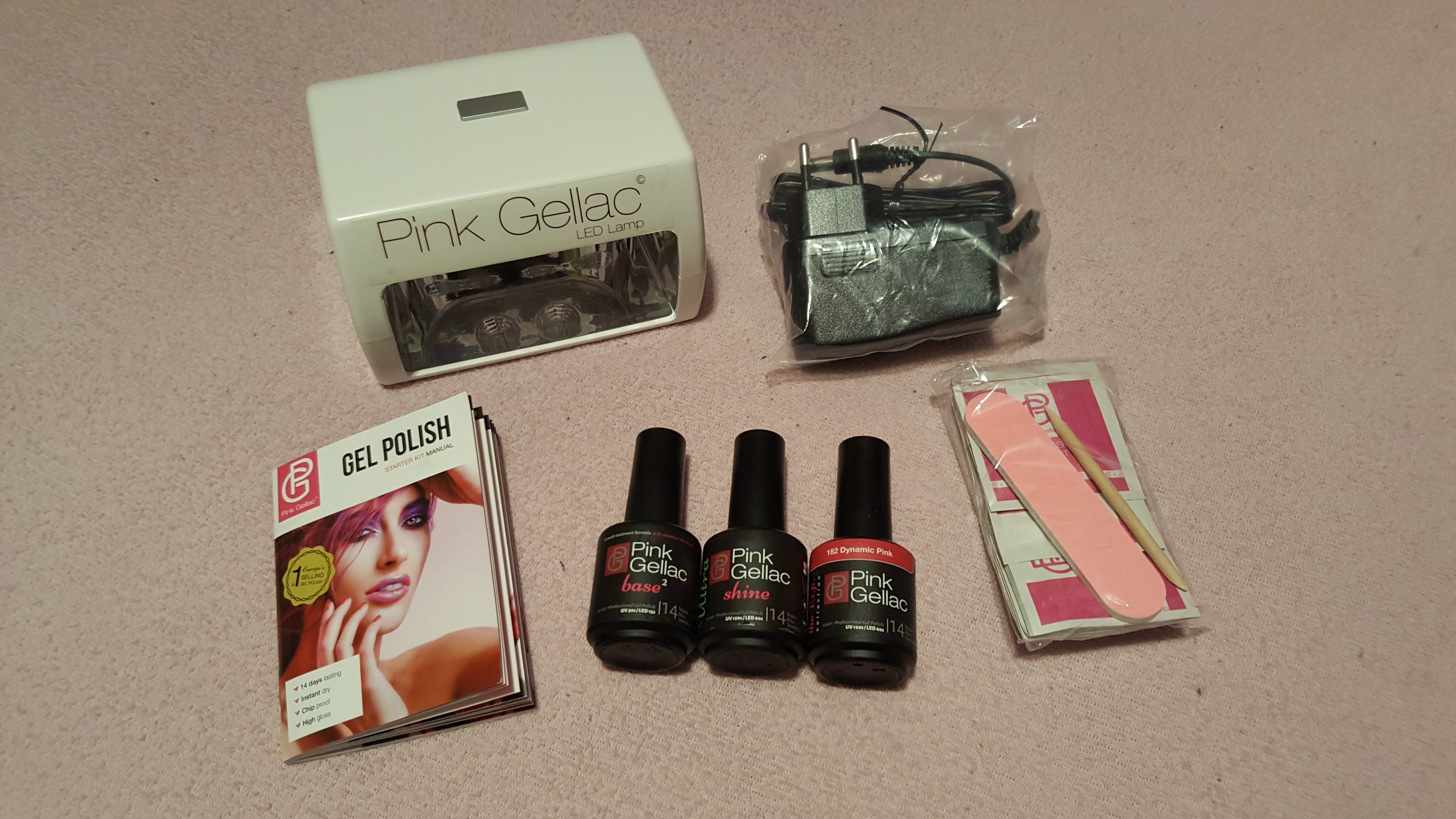 pink gellac kit for bloggers