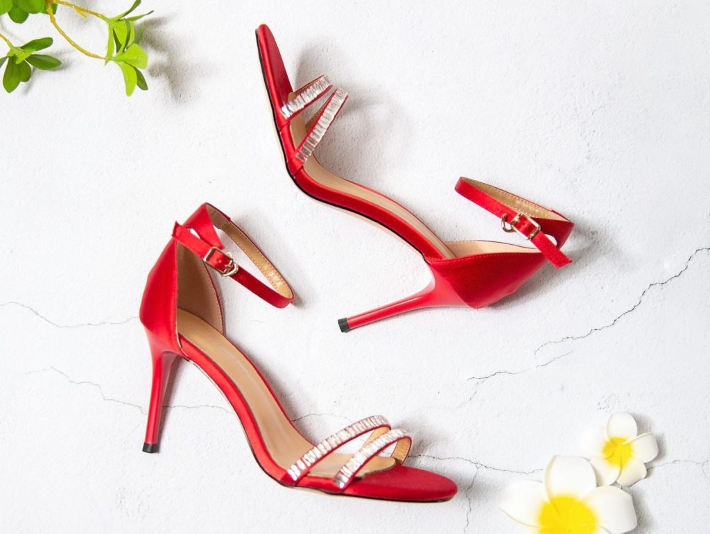 red sandals